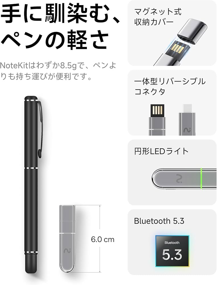 Amazon.co.jp: viaim NoteKit 先端AI搭載 ボイスレコーダー 同時多言語