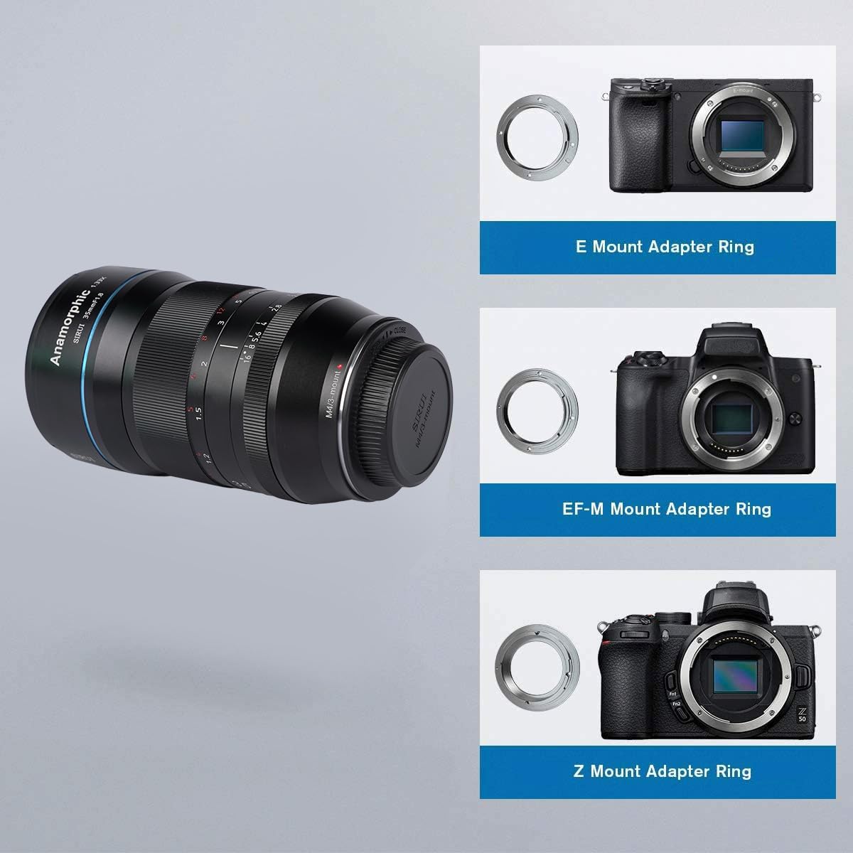 Amazon.com : SIRUI 35mm F1.8 1.33X S35 Anamorphic Lens, Cinema