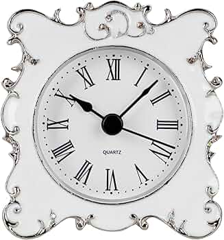 Amazon.com: NIKKY HOME Pewter Pretty Small and Cute Vintage Table