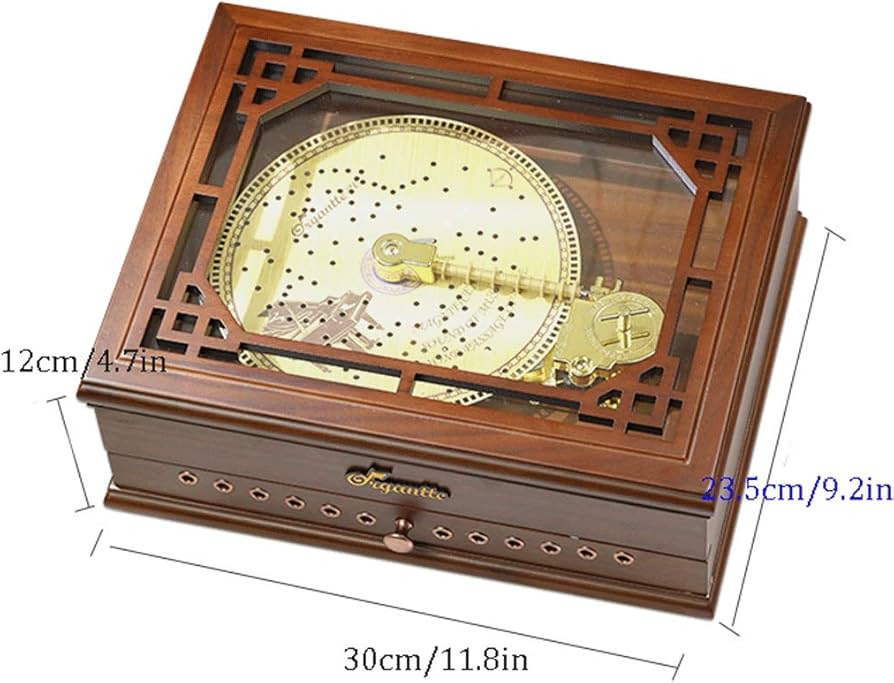 Amazon.co.jp: 卓上オルゴール ディスクオルゴール10音楽を切り替える