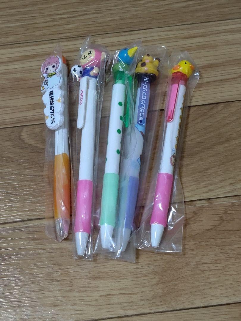 Amazon | 製薬会社ノベルティ キャラクター ボールペン5本セット㉕