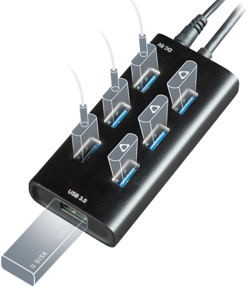 Amazon.co.jp: Rebuff Rebuff Reality USBハブ3.0 - 7ポートUSBハブ