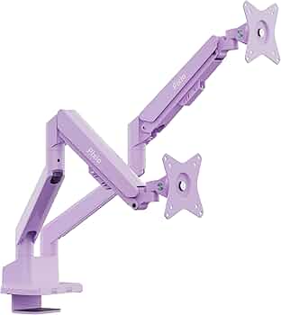 Amazon.com: Pixio PS1D Wave Purple Dual Monitor Arm Stand Desk