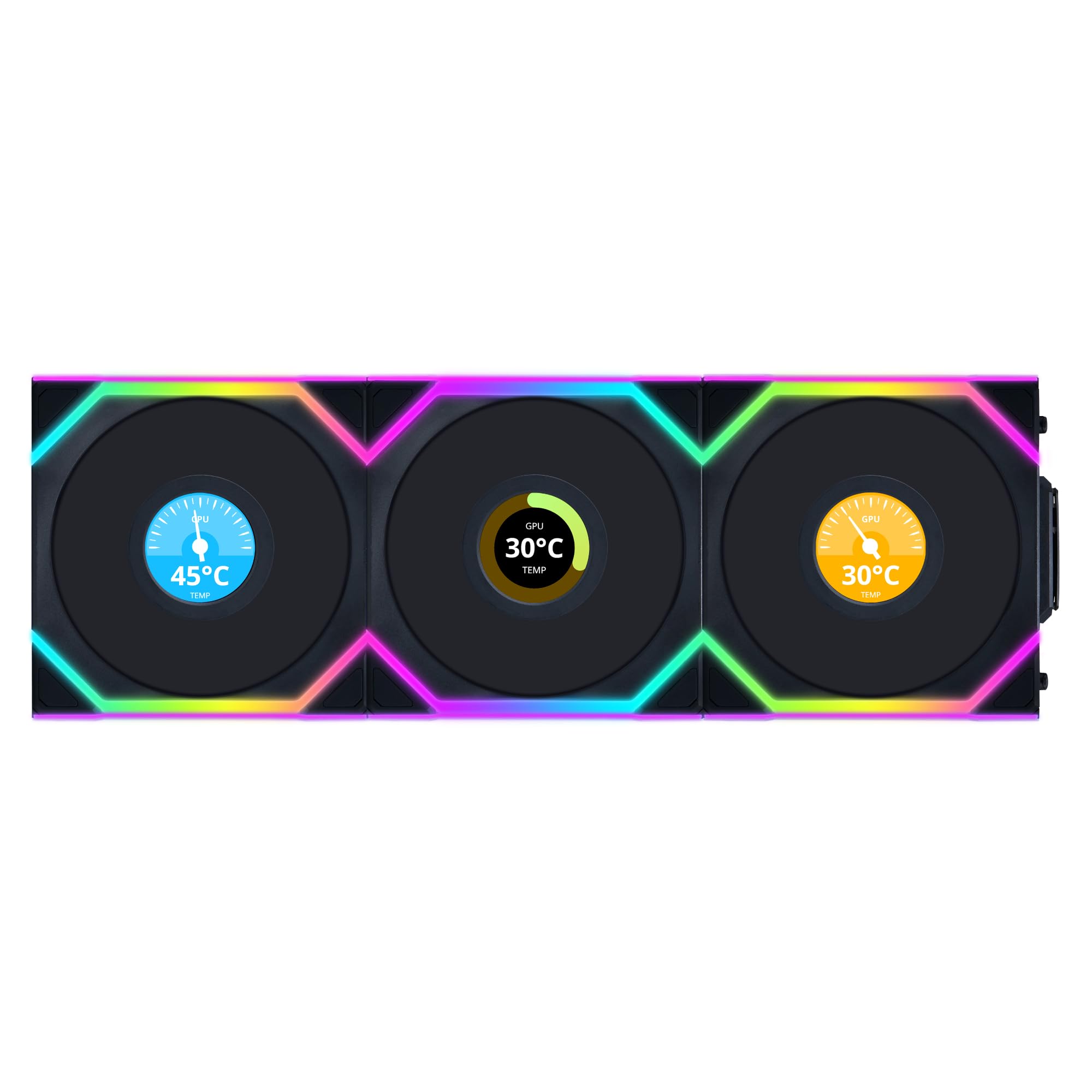 Amazon | LIANLI 120mm ARGBファン リバースモデル UNI FAN RS SL LCD