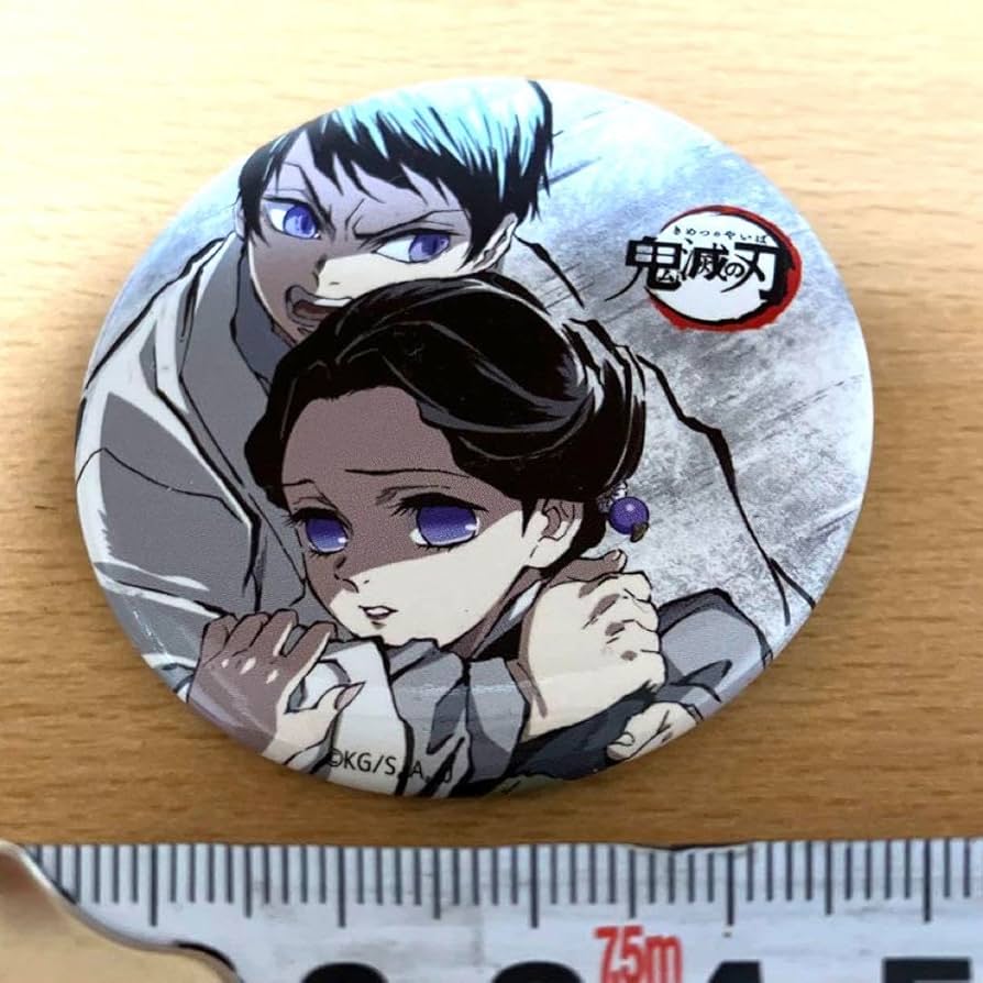 Amazon | 鬼滅 缶バッジ 幕間画 愈史郎 珠世 ゆしろう たまよ バッチ