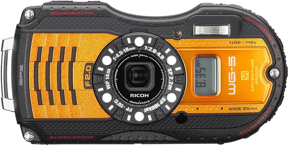 Amazon | RICOH 防水デジタルカメラ RICOH WG-5GPS オレンジ 防水14m耐