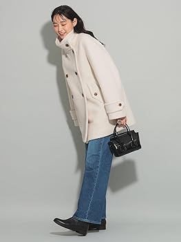 Amazon.co.jp: [レイビームス] コート ループ シャギー スタンドカラー