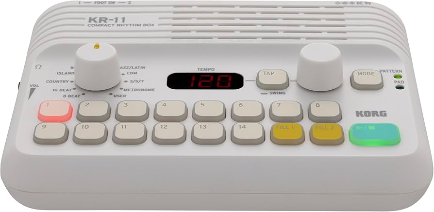 Amazon.co.jp: KORG リズム・ボックス KR-11 リズムマシン ヘッドホン
