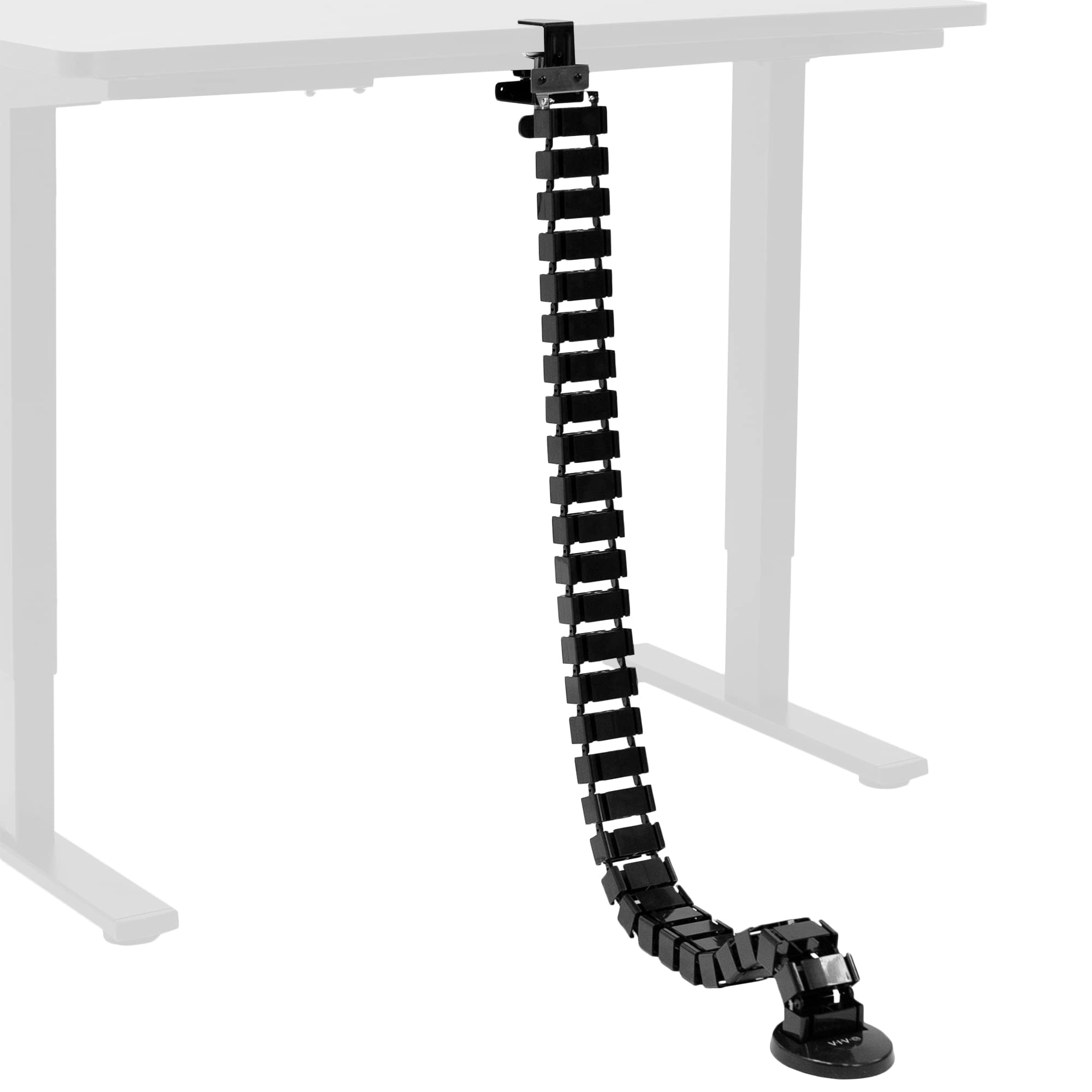 Amazon.com: VIVO No Drill Clamp-on Desk Vertebrae Cable Management