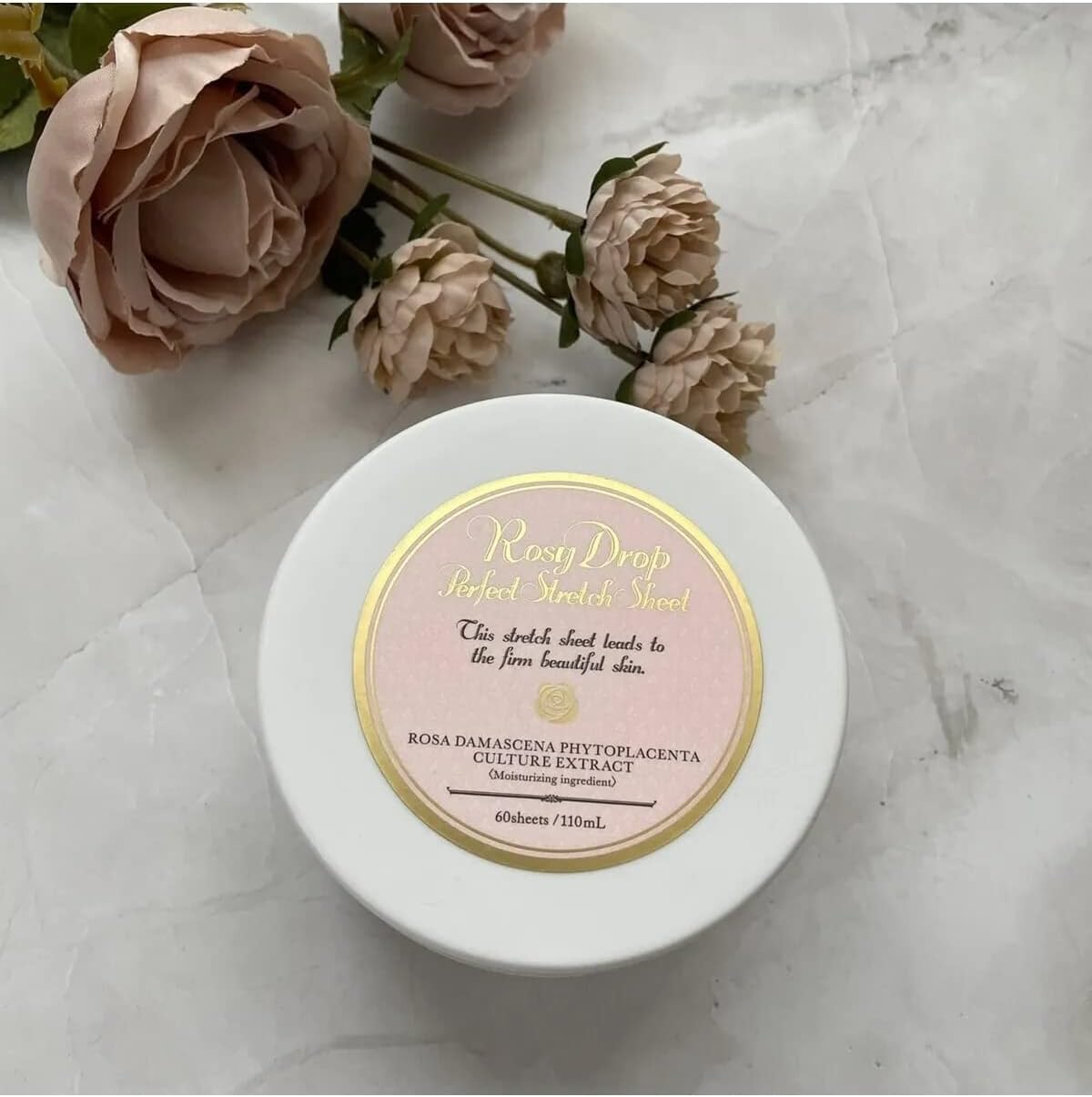 Rosy Drop Perfect Stretch Sheet 60 Sheets 110ml Set of 2 /w No BOX