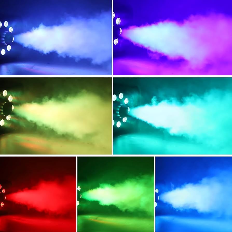 スモークマシン フォグマシン 500W赤 緑 青 3つの単色コントロール舞台