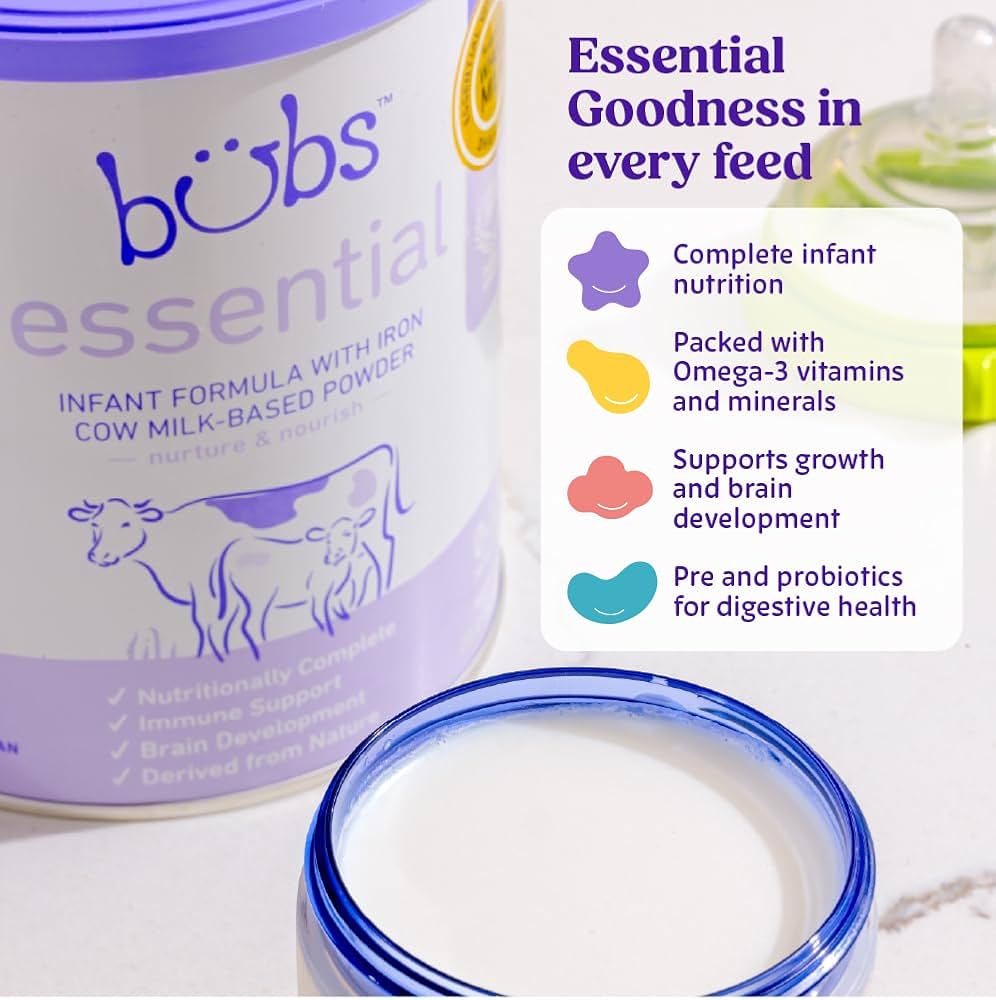 Amazon.com: Bubs Essential Infant Formula, with Iron, Cow Milk