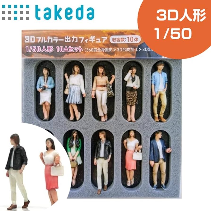 Amazon.co.jp: takeda タケダ ジオラマ人形 3Dカラー リアル