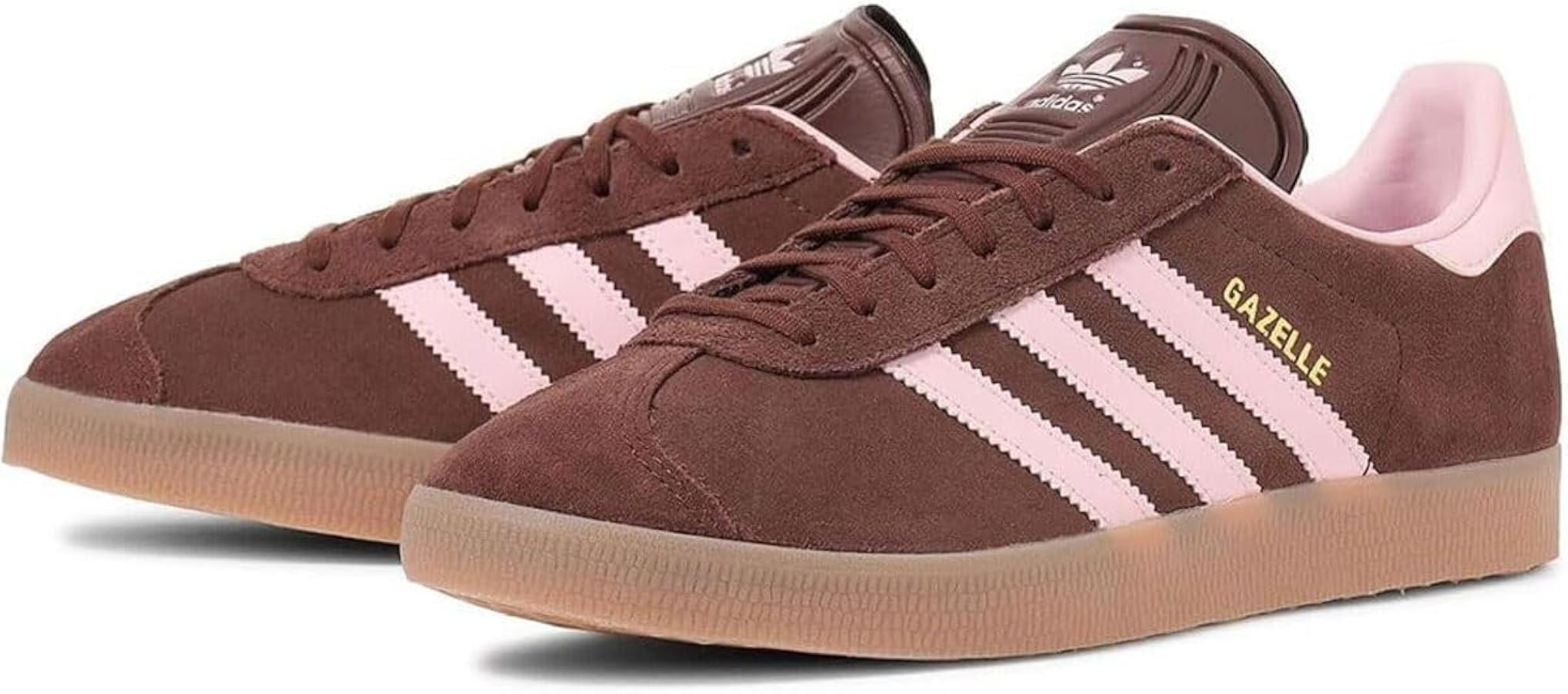 Amazon | [アディダス] ガゼル GAZELLE ブラウン/ピンク/ガム JH5666