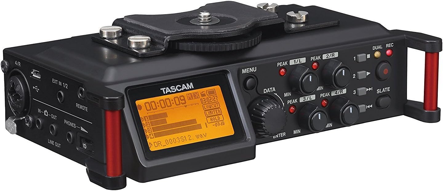 Amazon.com: TASCAM 4-Channel Portable Audio Recorder for