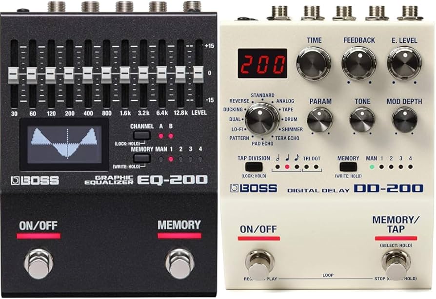 Amazon.com: Boss EQ-200 Graphic Equalizer Pedal & DD-200 Digital