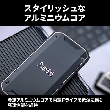 Amazon | サンディスクプロフェッショナル 外付け ポータブルSSD 4TB