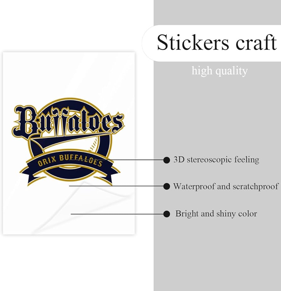 Amazon.co.jp: クリスタルステッカー オリックス・バファローズ 防水