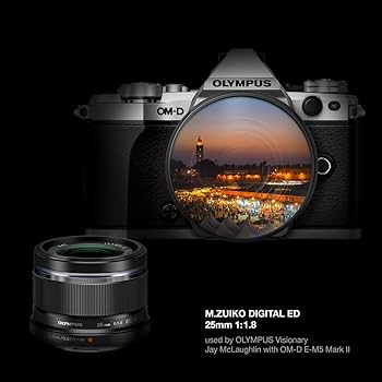 Amazon.com : Olympus M.Zuiko Digital 25mm F1.8 Black for Micro