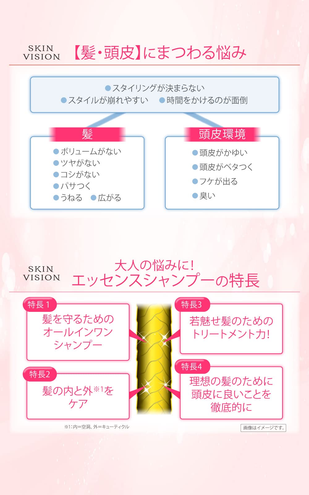 Amazon | スキンビジョン プレミアムエッセンスシャンプー 400ml