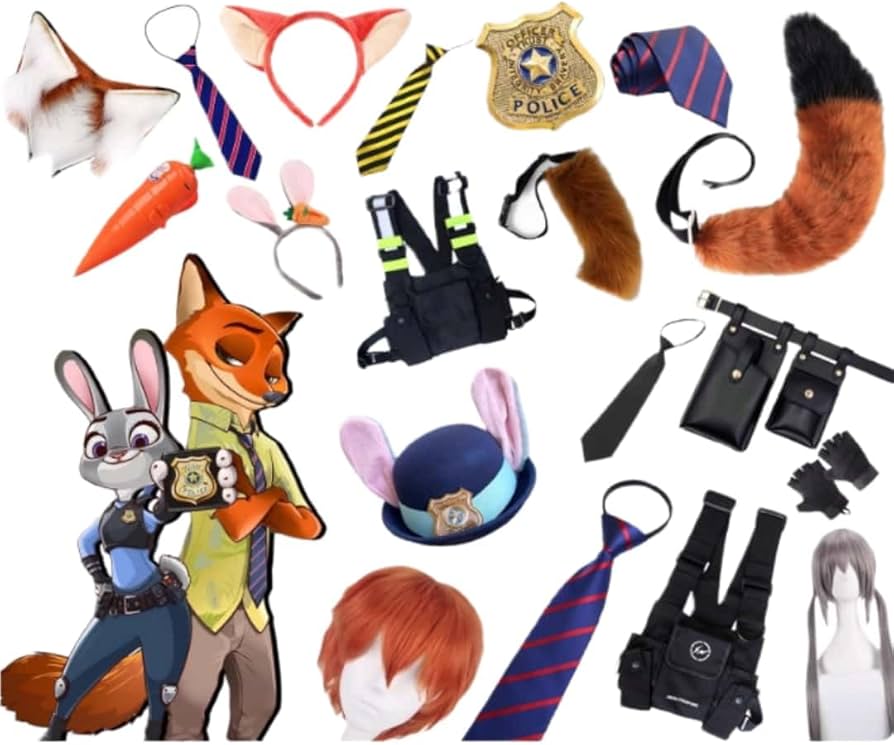 Amazon.co.jp: ズートピア 二ック・ワイルド ュディ cos道具 ニック