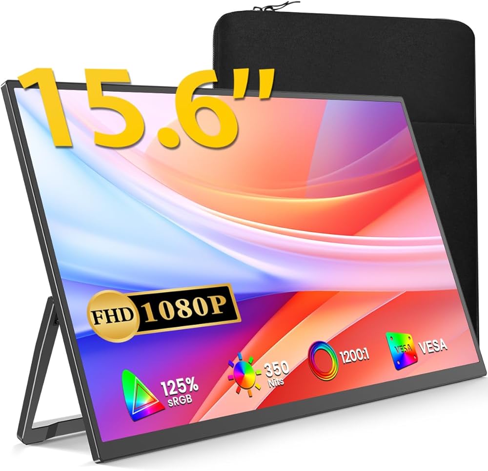 Amazon.co.jp: モバイルモニター 15.6インチ 保護ケース付き Vimonic