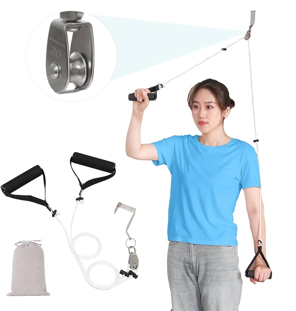 Amazon.co.jp: 肩甲骨 ストレッチャー ステンレス プーリー リハビリ