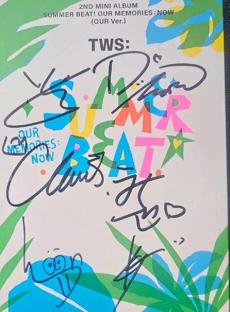 Amazon.co.jp: 韓国 TWS トゥアス SUMMER BEAT 直筆サイン入りアルバム