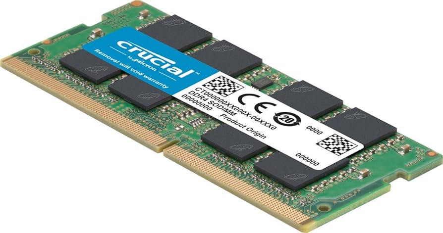Crucial 16GB kit (8GBx2), 260-pin SODIMM, DDR4 PC4-21300, at