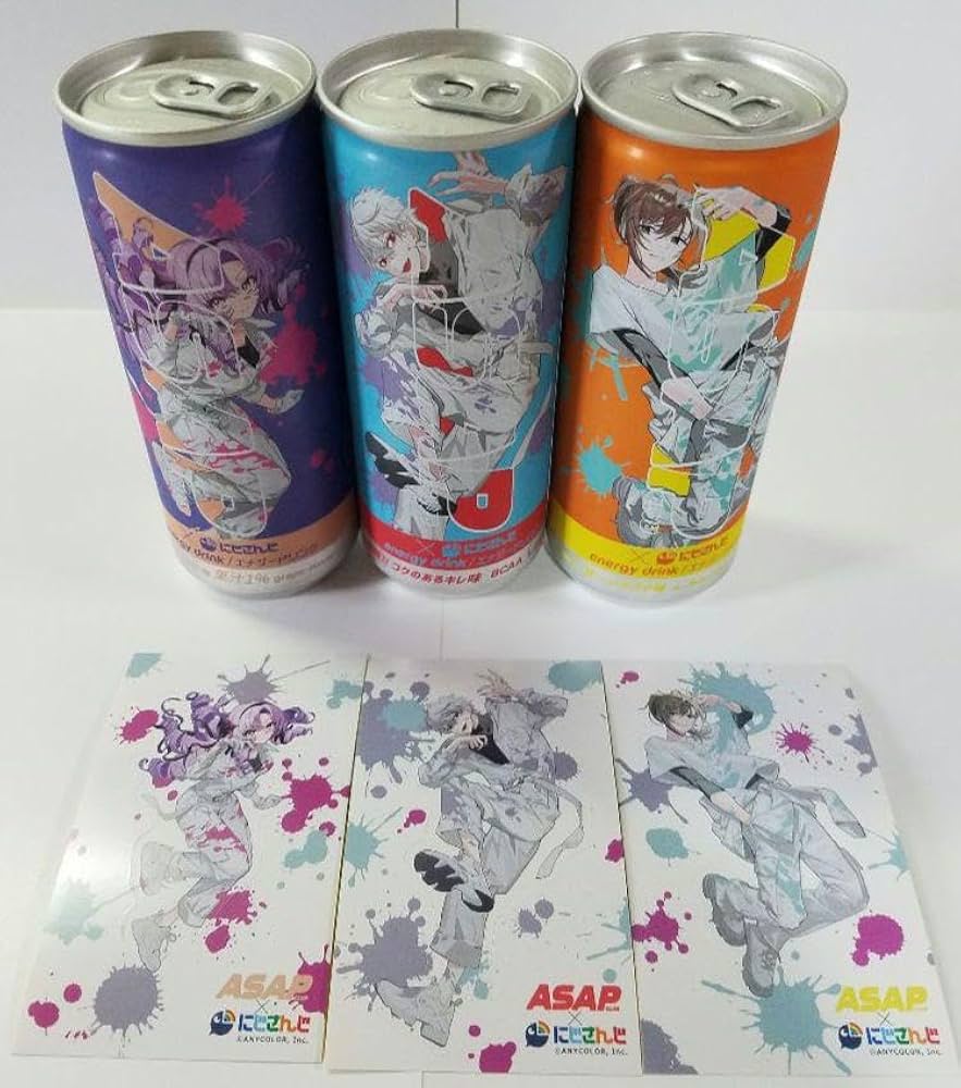 Amazon.co.jp: ASAP × にじさん コラボ缶 全3種 オリジナルステッカー