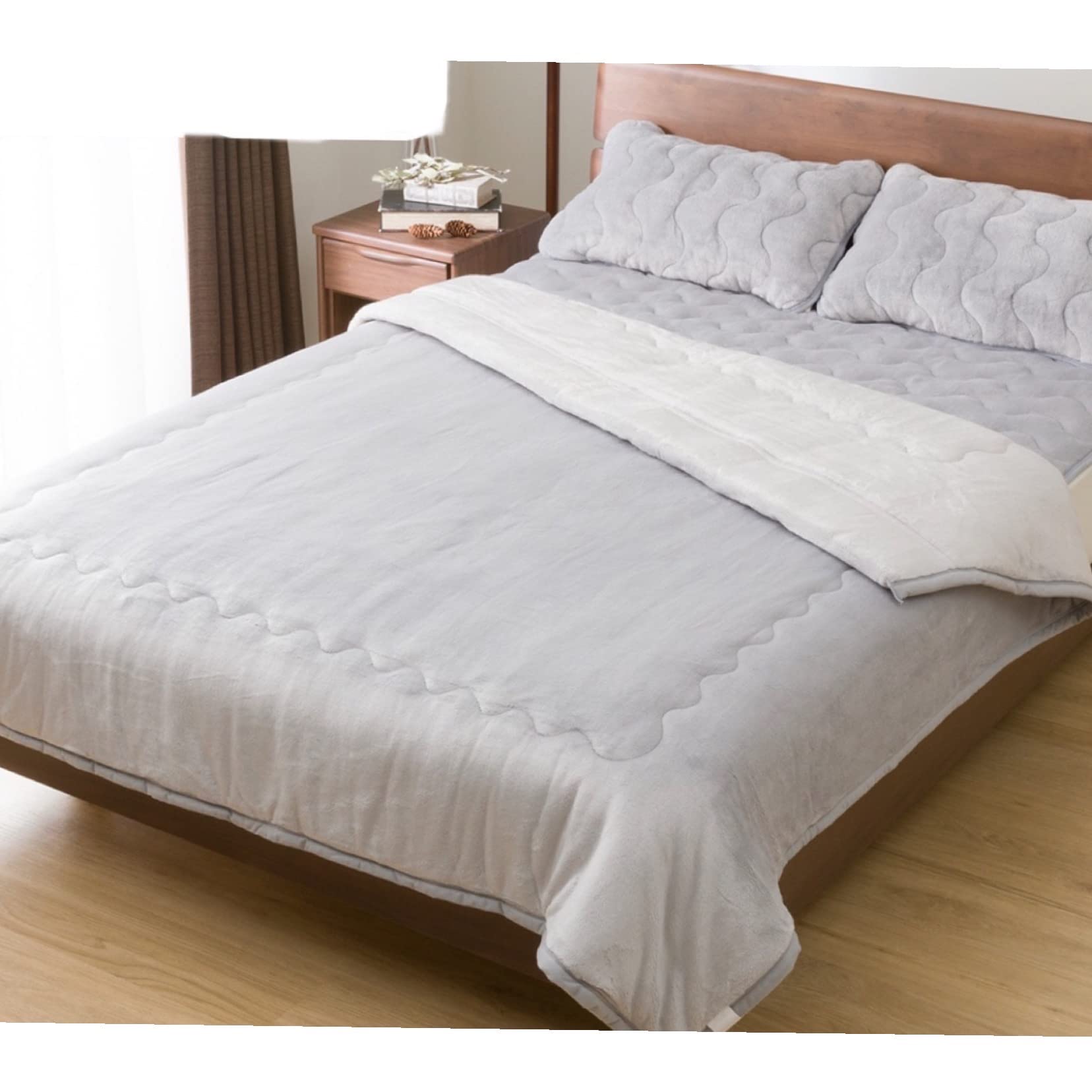 Amazon｜ニトリ Nウォームスーパー 2枚合わせ 毛布 グレー 2022-2023年