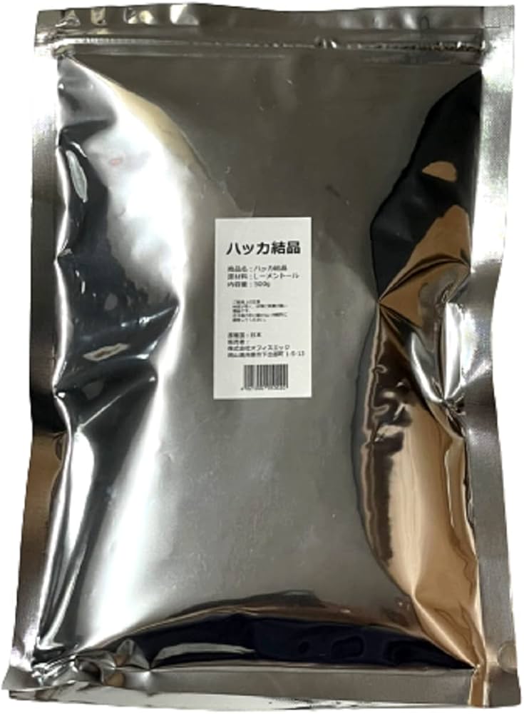 Amazon.co.jp: 【500g】ハッカ結晶 薄荷脳 メンソール 天然 L