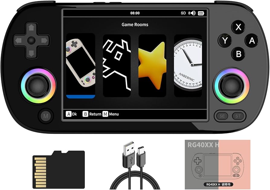 RG40XX H Retro Handheld Game Console 4.0-inch IPS screen Linux