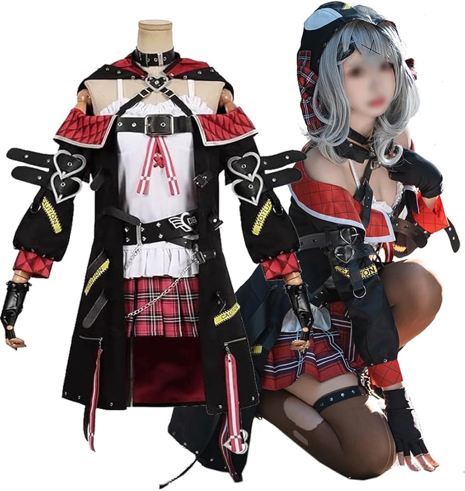 Amazon.co.jp: [楽コス]沙花叉クロヱ コスプレ 衣装 戦闘服 Vtuber 服