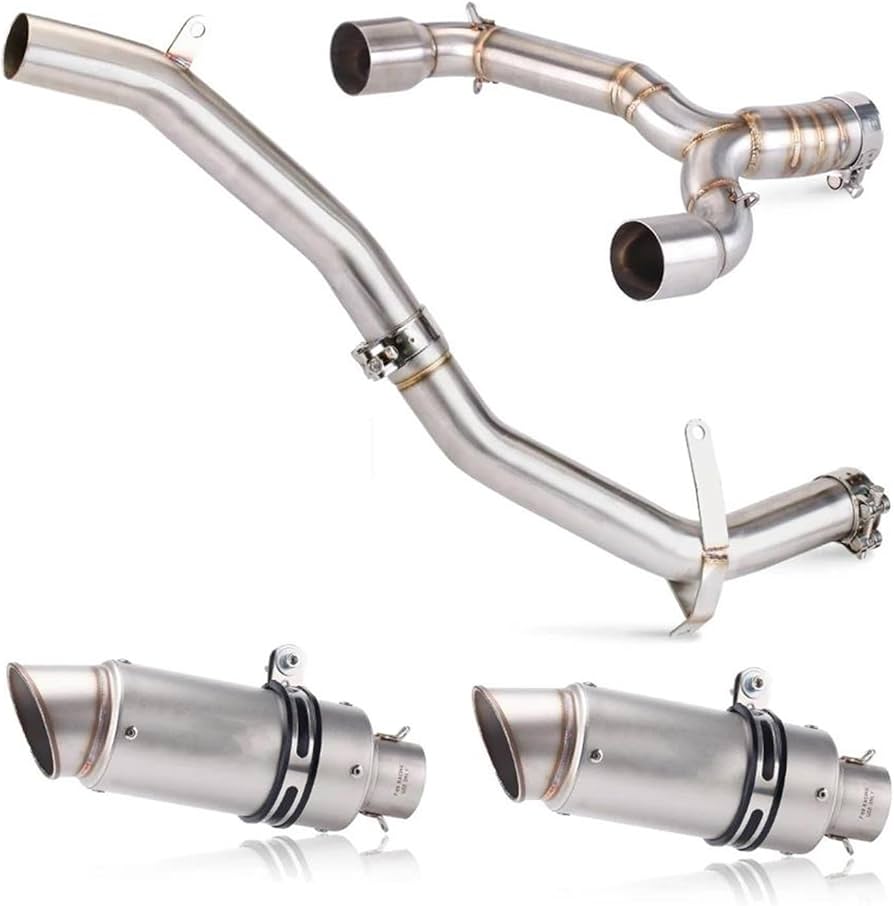 Amazon.co.jp: バイク エキゾースト マフラー GSR400 GSR600 BK400