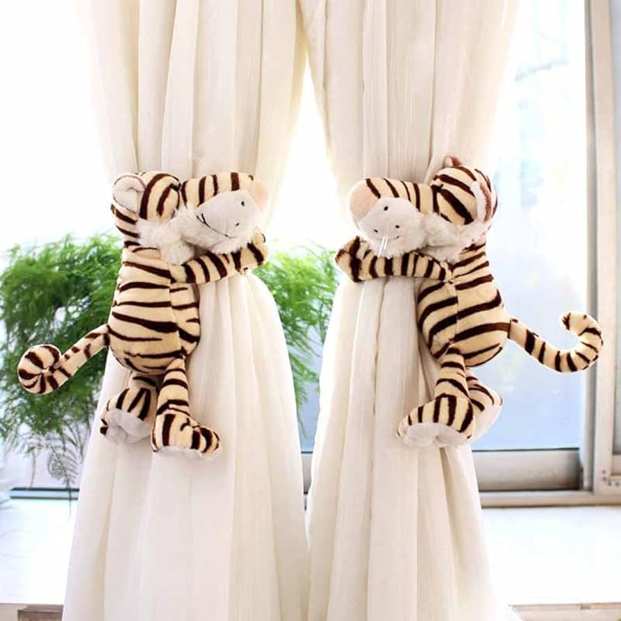 Amazon.co.jp: [tqqem] カーテンタッセル ぬいぐるみ風 free アニマル