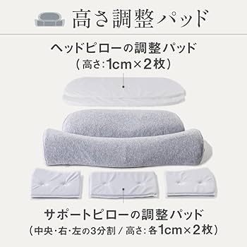 Amazon｜[CALQS ダブル枕PLUS ライトピンク] 枕 ピロー まくら 首 肩