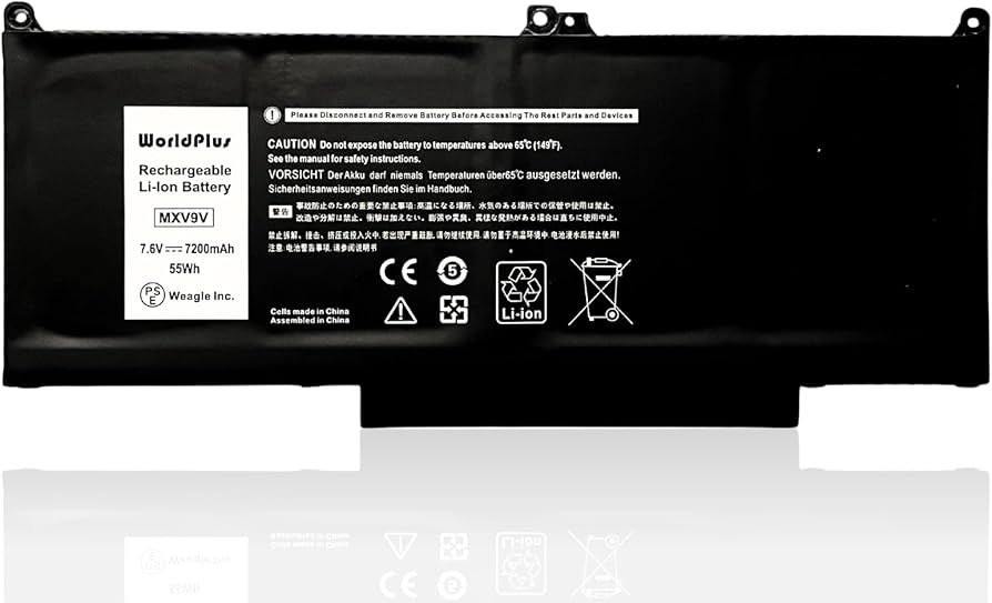 Amazon.co.jp: WorldPlus MXV9V バッテリー Dell Latitude 5300 E5300