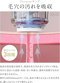 Amazon.co.jp: NIPLUX 毛穴吸引器 1台4役毛穴洗浄 美顔器 水流式 真空