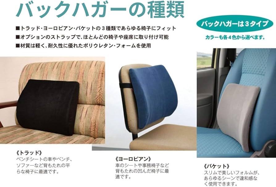 Amazon｜バックハガー バケット クッション 背あて ウレタンフォーム