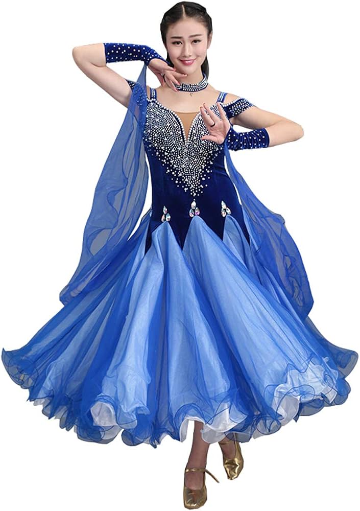 Amazon.co.jp: 社交ダンスドレス モダンドレス ダンスウェア ダンス