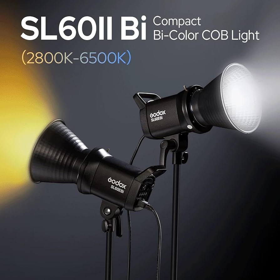 Amazon.com : Godox SL60IIBi Bi-Color LED Video Light 75W, 2800K