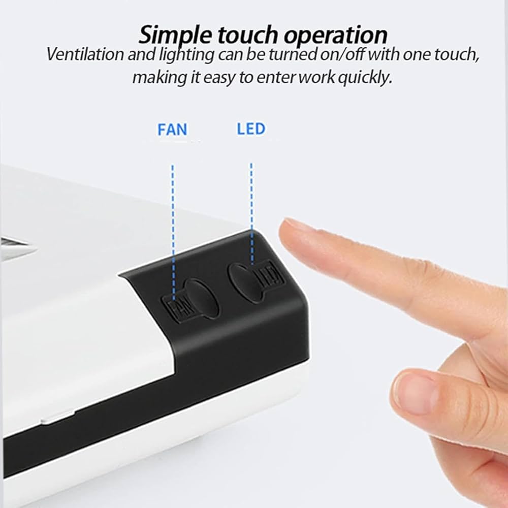 Amazon | 歯科研磨集塵機、60W集塵機、ファンとLED付き強力なネイル