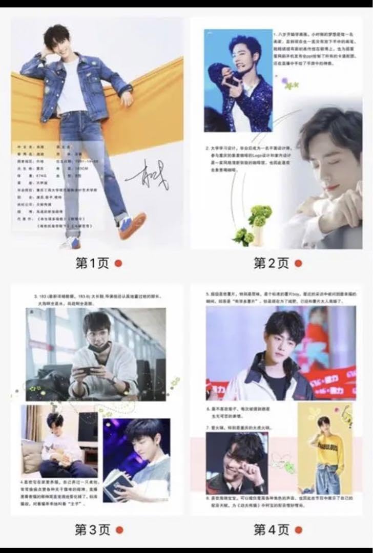 Amazon.co.jp: 陳情令 肖戦 肖戦の小事100件 28pA4 : 文房具・オフィス用品