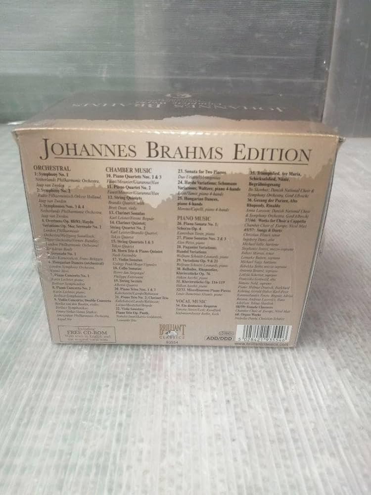 値引OK JOHANNES BRAHMS EDITION クラシック CD