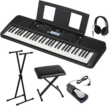 Amazon | YAMAHA PSR-E383 キーボード 61鍵盤 スタンド・イス
