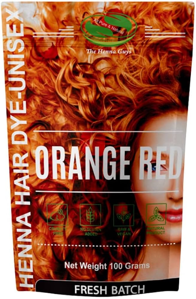 Amazon.com : 1 Pack Of Red/Orange Henna Hair & Beard Color/Dye 100