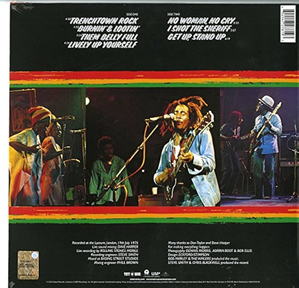 Live (180G) (Vinyl): MARLEY,BOB & THE WAILERS: Amazon.ca: Music