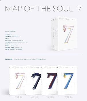 Amazon.co.jp: 防弾少年団 - MAP OF THE SOUL : 7 [1+2+3+4 ver. SET