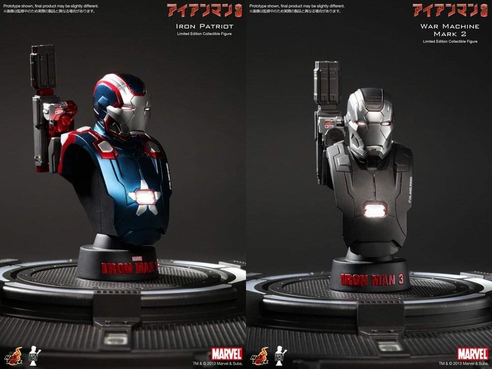 Amazon.co.jp: ホットトイズ・バスト アイアンマン3 1/6スケールバスト